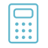 icon illustration of a calculator